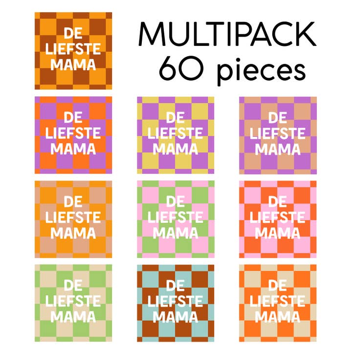 Multipack Forex tiles 10x10cm - The Sweetest Mom - 60 pcs. for wholesale by Lourens Exclusive