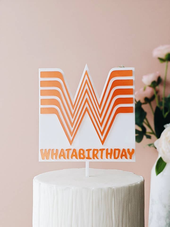 Whatabirthday Cake Topper for wholesale by AALVO