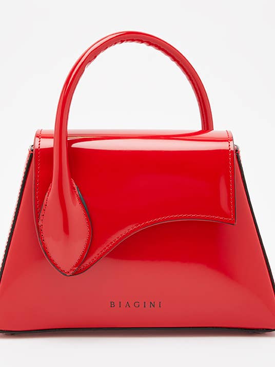 Sofia Red Leather Handbag for wholesale by Biagini