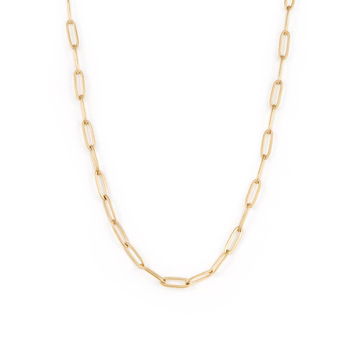 Collar Paperclip, chapado en oro para venta al por mayor de Twenty Compass