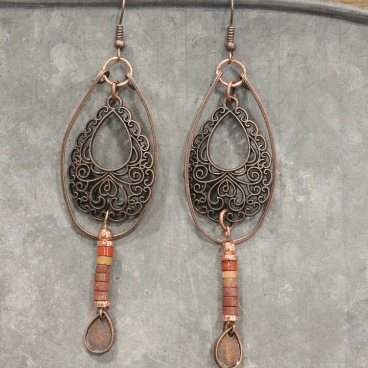 The Primitive Peddler, Inc. - Wholesale Dangle Earrings - Copper Cousins Dangle Earrings1