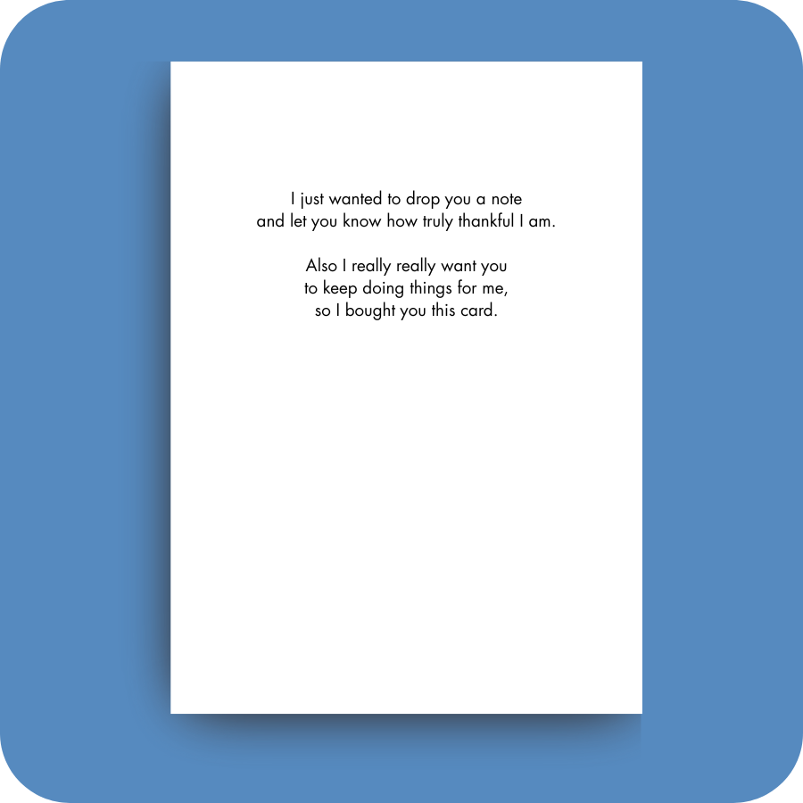 Bald Guy Greetings - Venta al por mayor Tarjetas de agradecimiento - #089 – Tarjeta de Agradecimiento Divertida – Muchísimo2