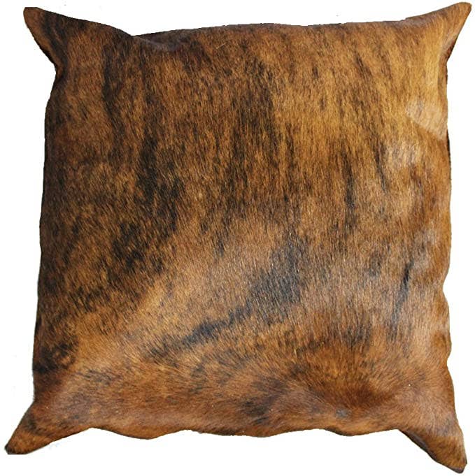 Rodeo – wholesale Prydnadskuddfodral – Naturligt kuddöverdrag i kohud med dubbel sida3