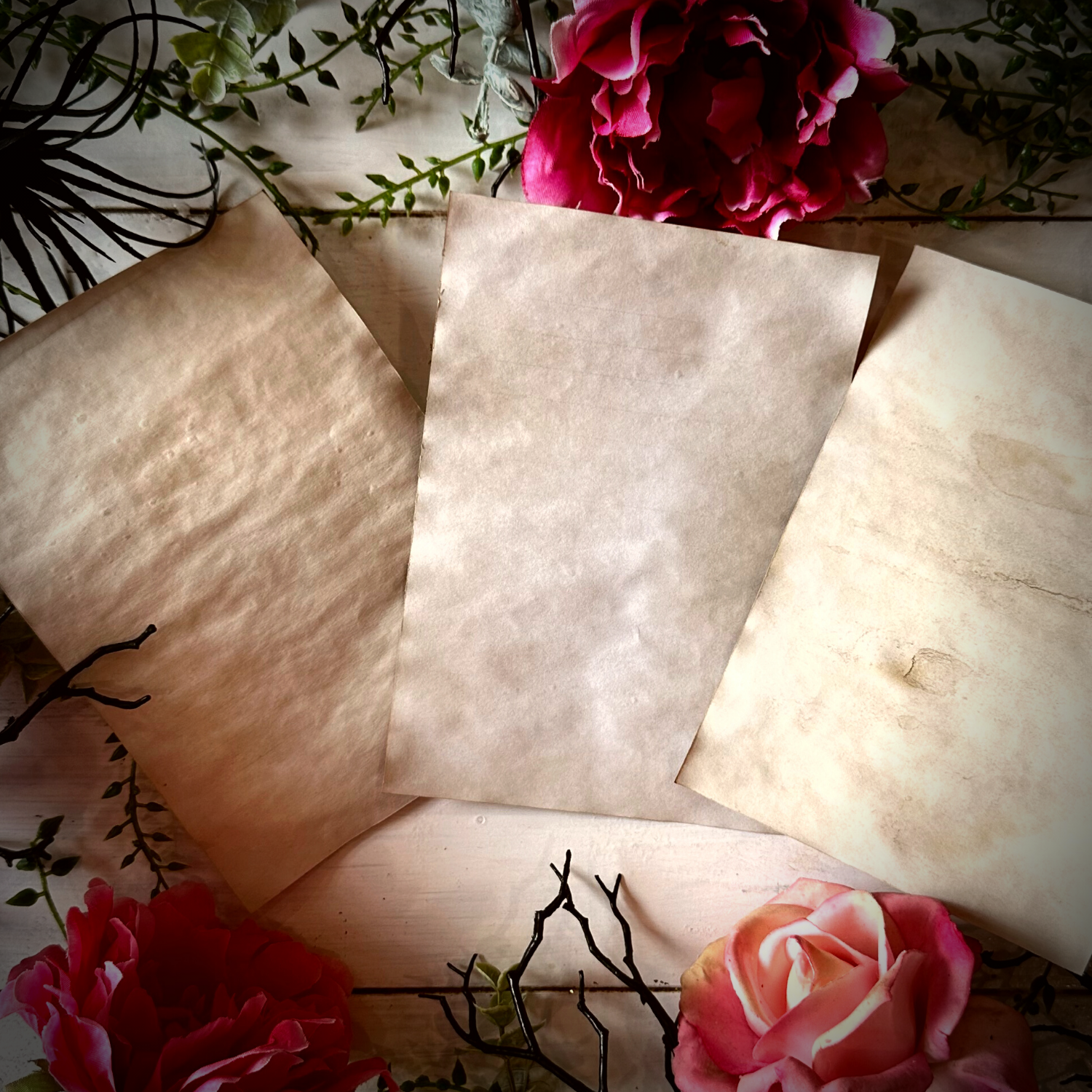 NOMAD Moon Magic - Wholesale Stationery/Notecard Set - Handmade Spooky Oddities Coffee-Dyed Note Papers, Halloween6