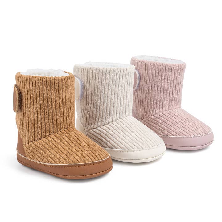 Kids Charm Online - Wholesale Booties - Baby - Inner sherpa ribbed baby boots. CG540615