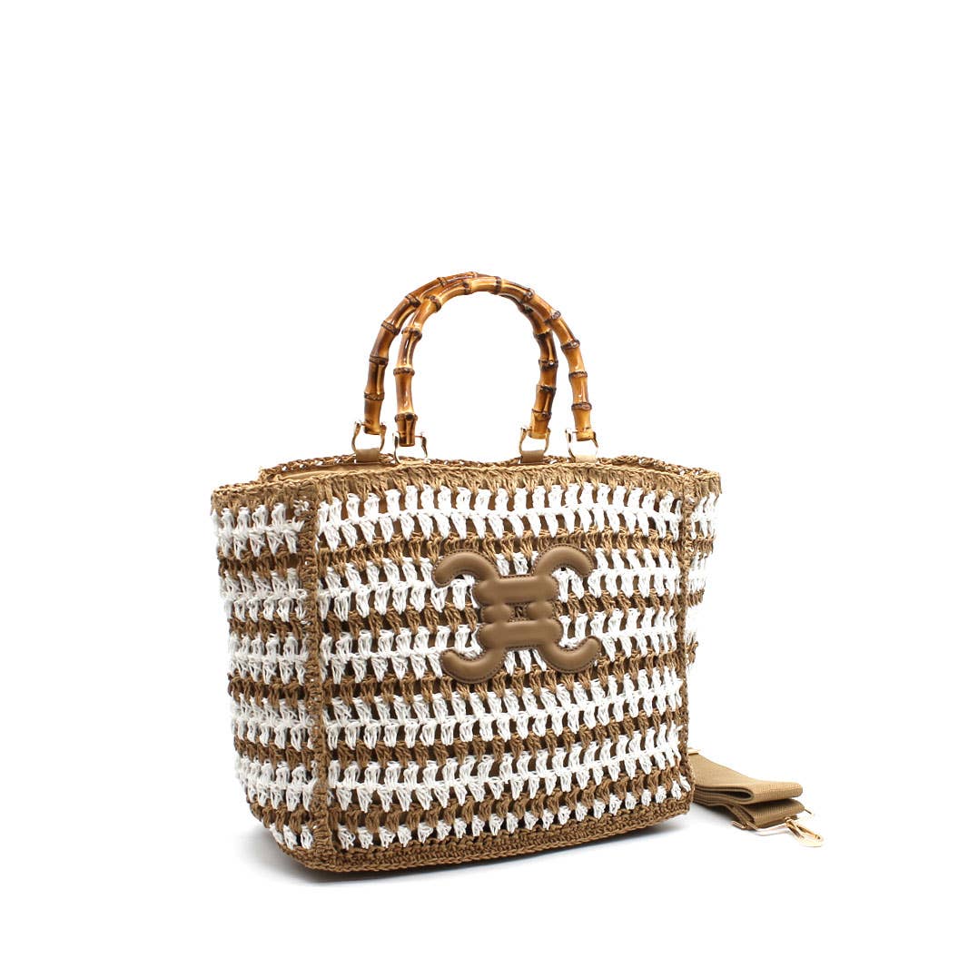 Vimoda - Wholesale Beach Bag - CROCHET Tote Handbag with logo3