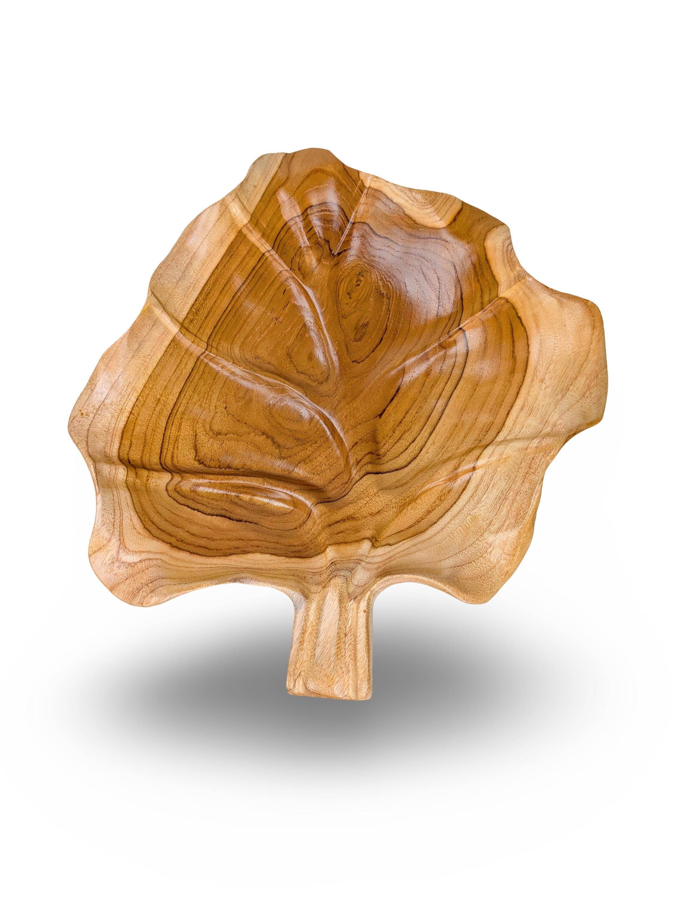 baligood - Wholesale Serve Bowl - WOOD CENTERPIECE BOWL, Wood Table Bowl, Wood Centerpiece, Teak Fruit Plate, Teak7