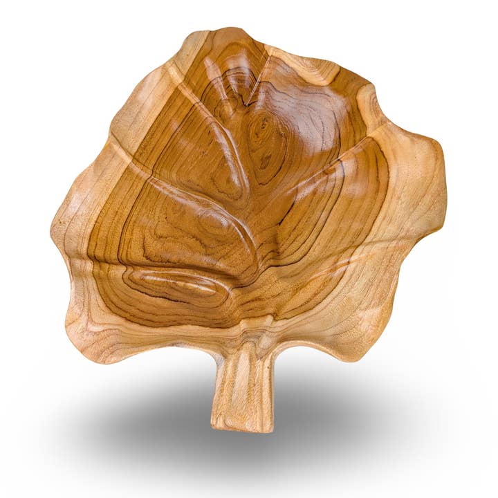 baligood - Wholesale Serve Bowl - WOOD CENTERPIECE BOWL, Wood Table Bowl, Wood Centerpiece, Teak Fruit Plate, Teak7