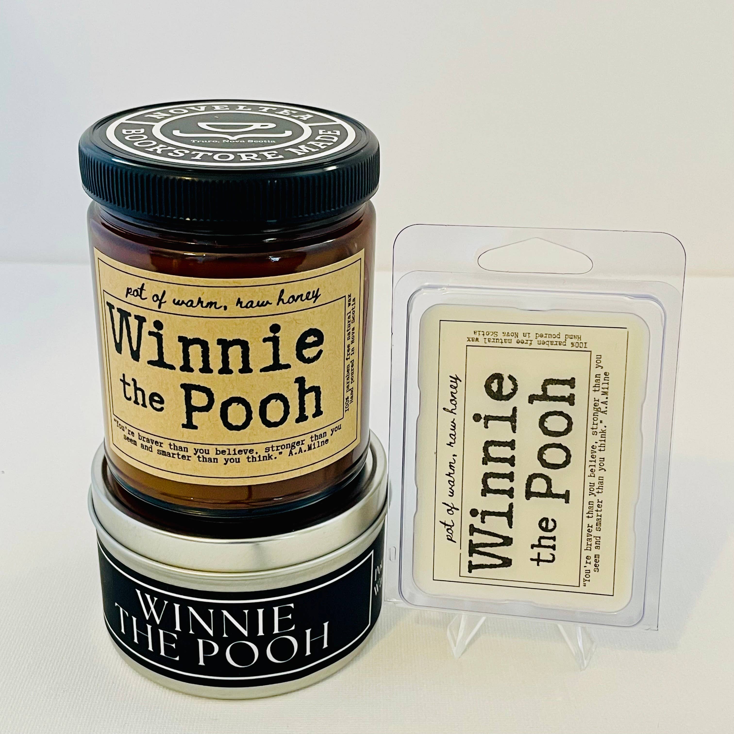 NovelTea Bookstore & Gifts - Venta al por mayor Vela aromática de viaje - Vela Black Label con aroma a miel Winnie the Pooh8