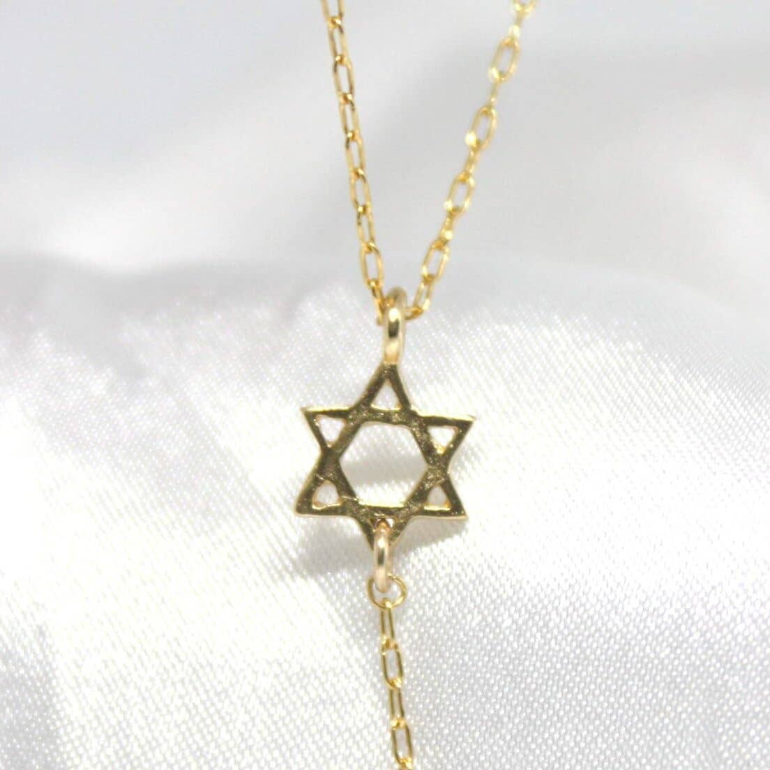 Koch La Ni Jewelry - Wholesale Y-Neck/Lariat Necklace - 18K Gold Plated Star of David Lariat Necklace1