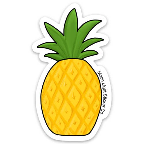 Piña-Aufkleber für den Großhandel von Moon Light Sticker Co