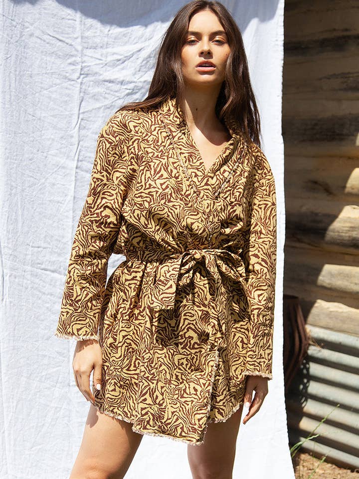 Signature Robe - Zebra for wholesale by Loafe