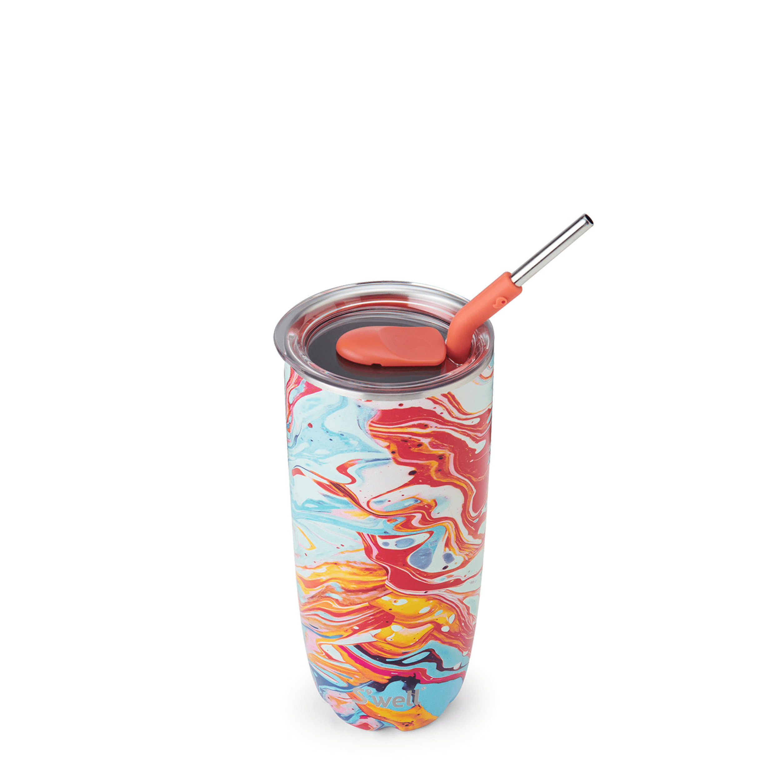 S'well - Wholesale Insulated Mug/Tumbler - 24oz Marble Swirl Tumbler with Straw3
