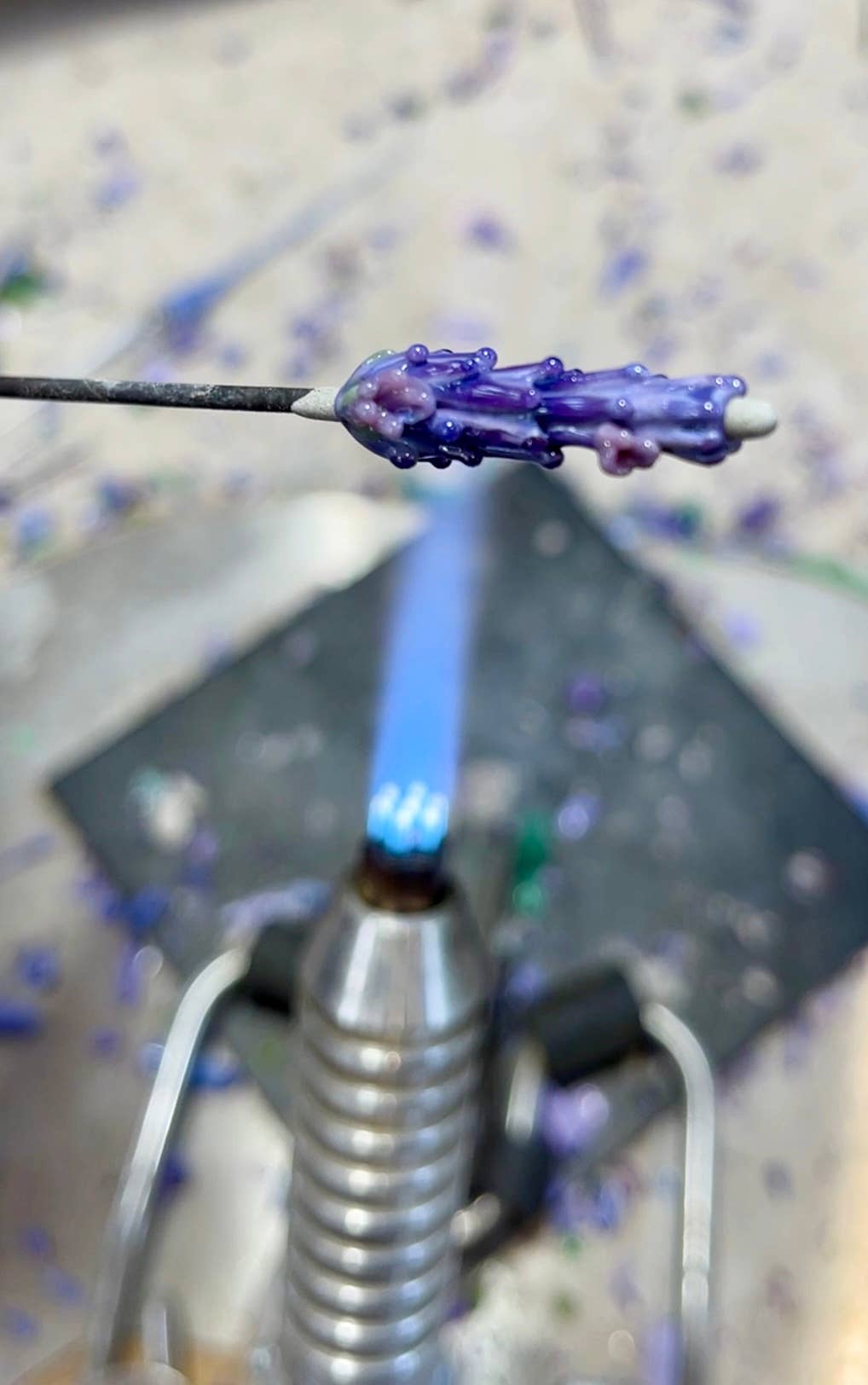 Lavender Beads - Wholesale Pendant/Charm Necklace - Blooming Lavender Pendant Handcrafted Botanical Glass5