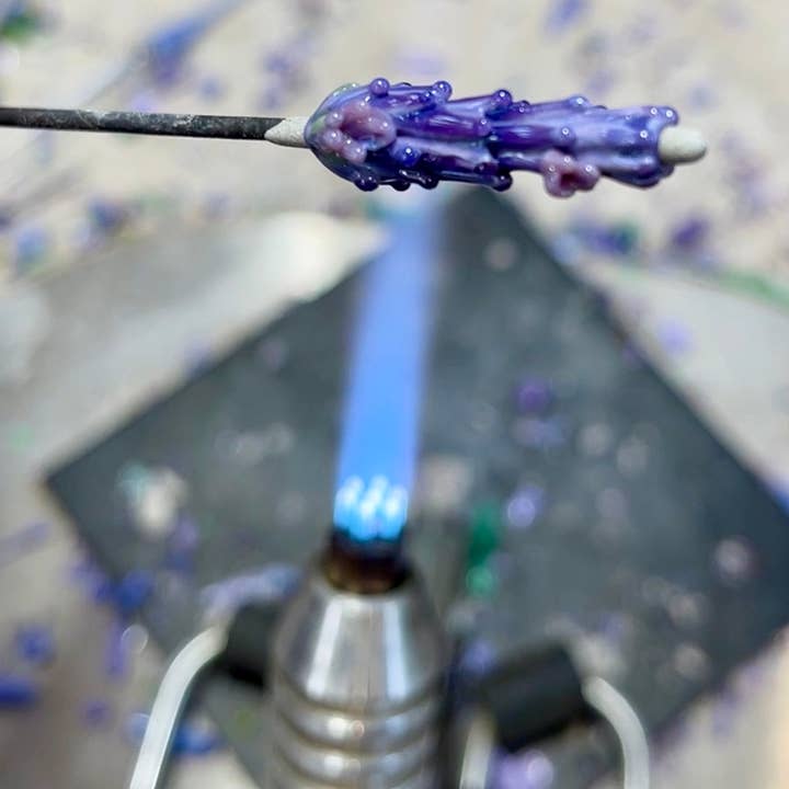 Lavender Beads - Wholesale Pendant/Charm Necklace - Blooming Lavender Pendant Handcrafted Botanical Glass5