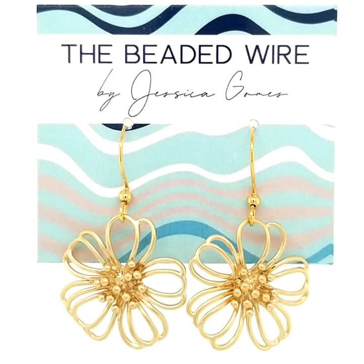 #MM49992- Fil de Fleur Tombant- Or pour la vente par The Beaded Wire Designs