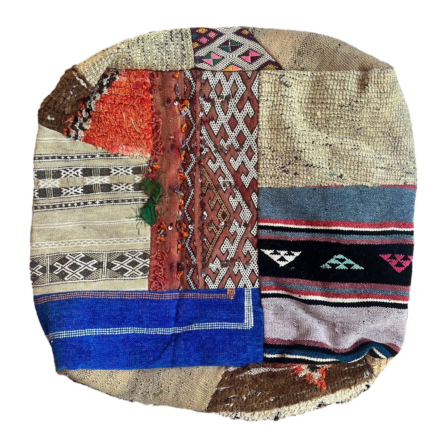 SOUK in the CITY - Wholesale Pouf - UNIQUE Upcycled Berber Poufs - PATCHWORK10