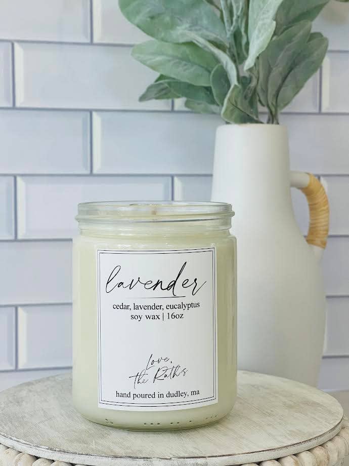 BOUGIE DE SOJA LAVANDE pour la vente par Love The Ruths