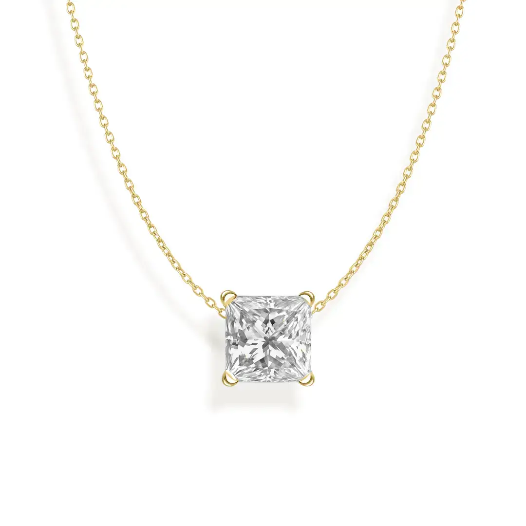 Maya J - Vente Colliers à pendentif - Collier Solitaire en Or 14K avec Diamant de Laboratoire Certifié7