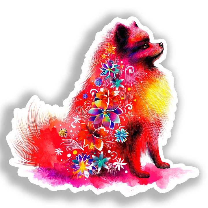 Pommerscher Hund Aufkleber # A017502 für den Großhandel von Yoonek Graphics