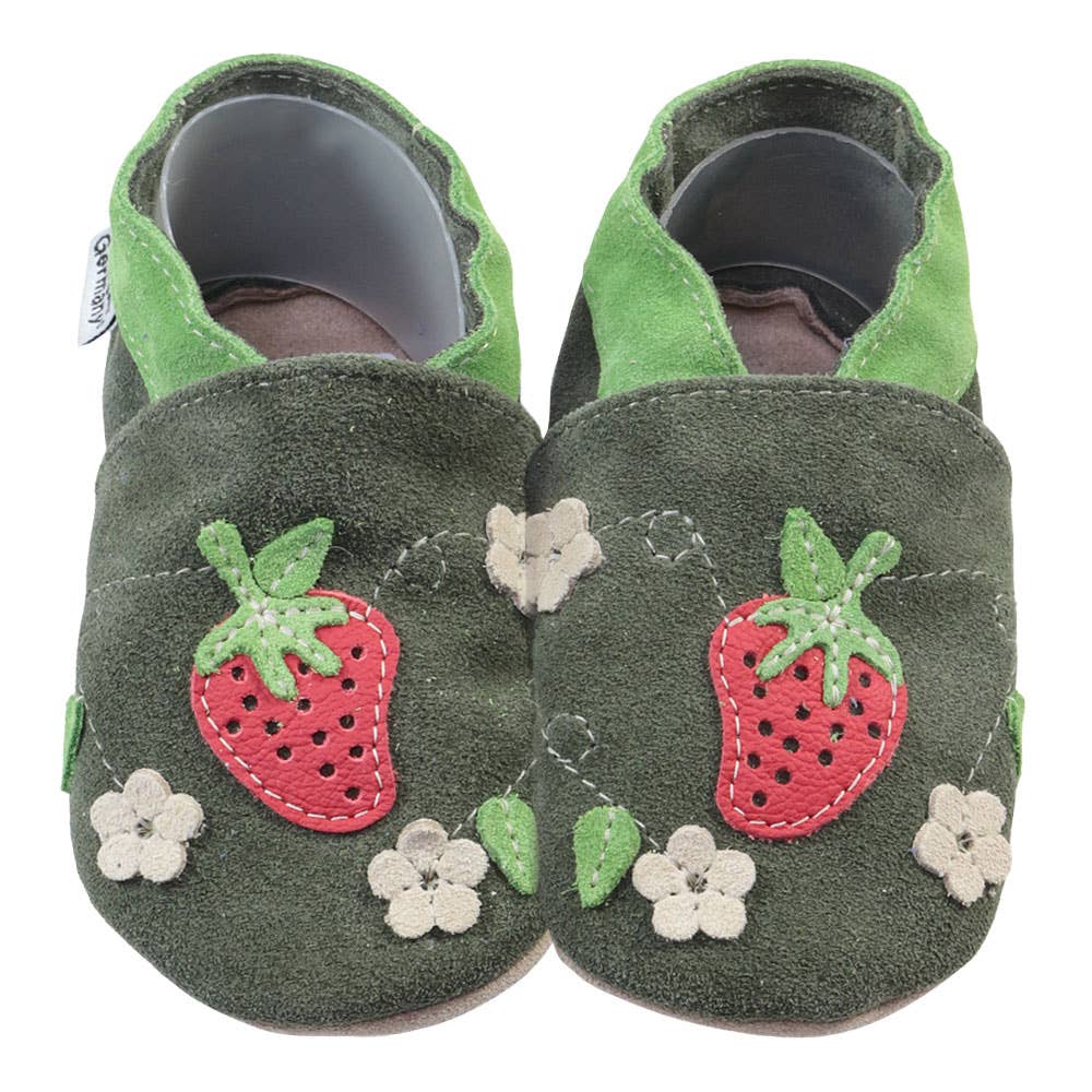 HOBEA-Germany GmbH - Venta al por mayor Patucos - Bebé - Zapatos infantiles con fresas y olivo0