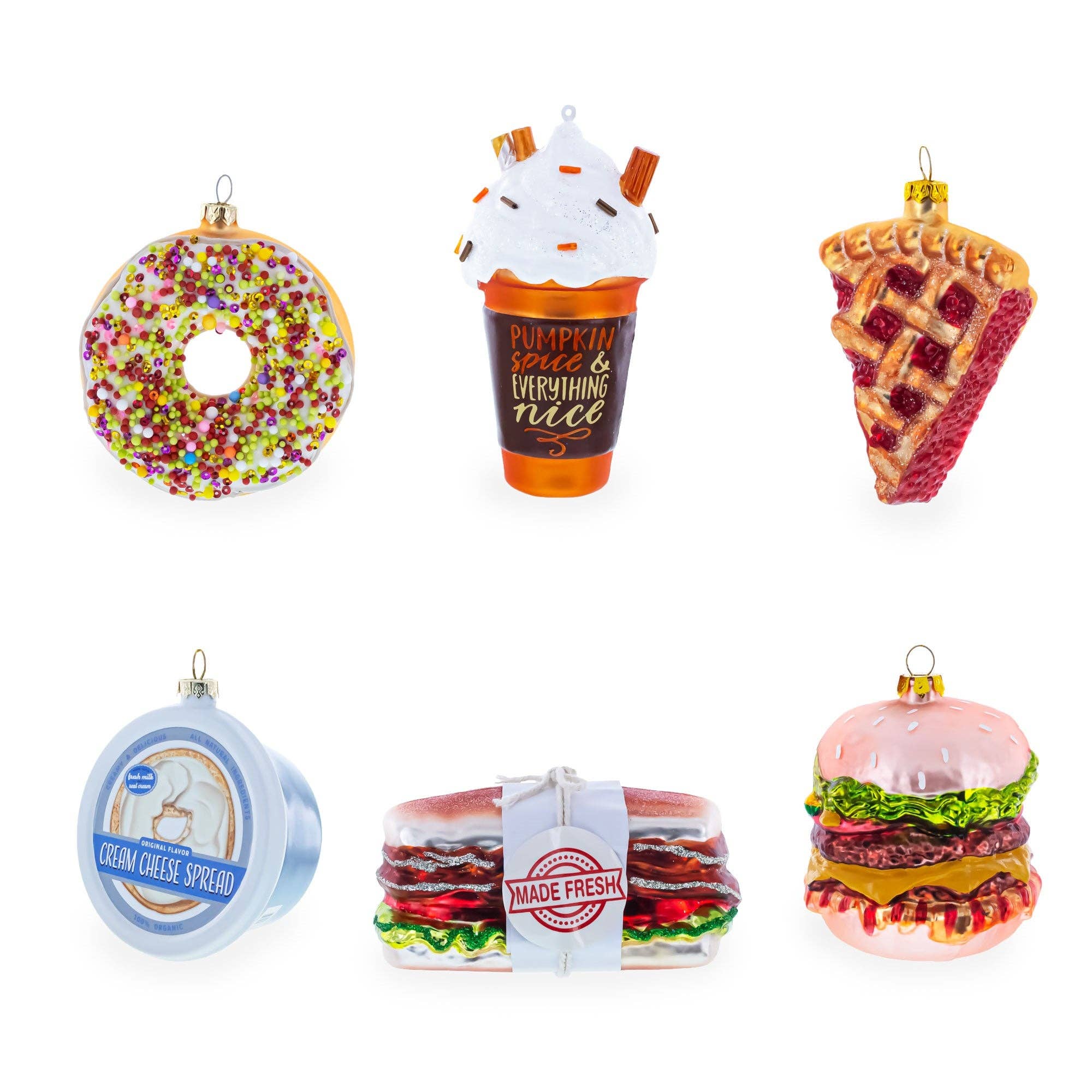 BestPysanky – wholesale Ornament – Slice of Pepperoni Pizza Glass Christmas Ornament4