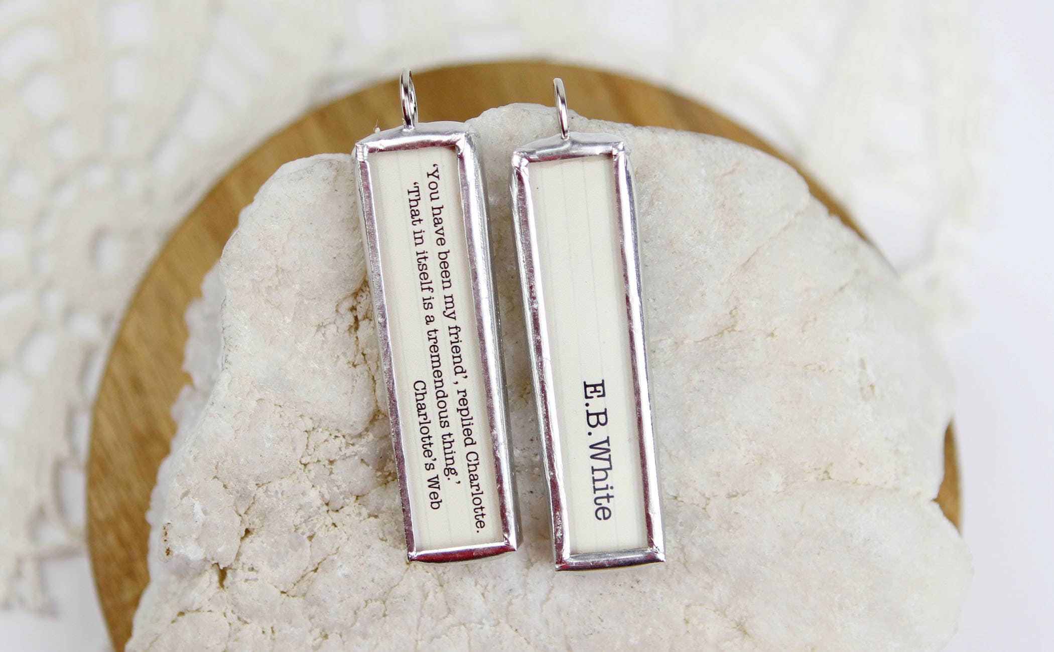 Jennifer Dahl Designs LLC - Wholesale Pendant/Charm Necklace - Charlotte's Web Literary Book Charm Necklace1