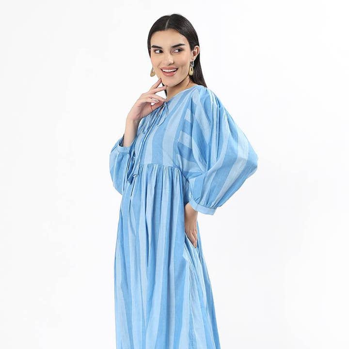 Dia Midi Dress - Blue and other Purchase Wholesale hi vis uniform. Free Returns & Net 60 Terms on Faire trending on Faire.