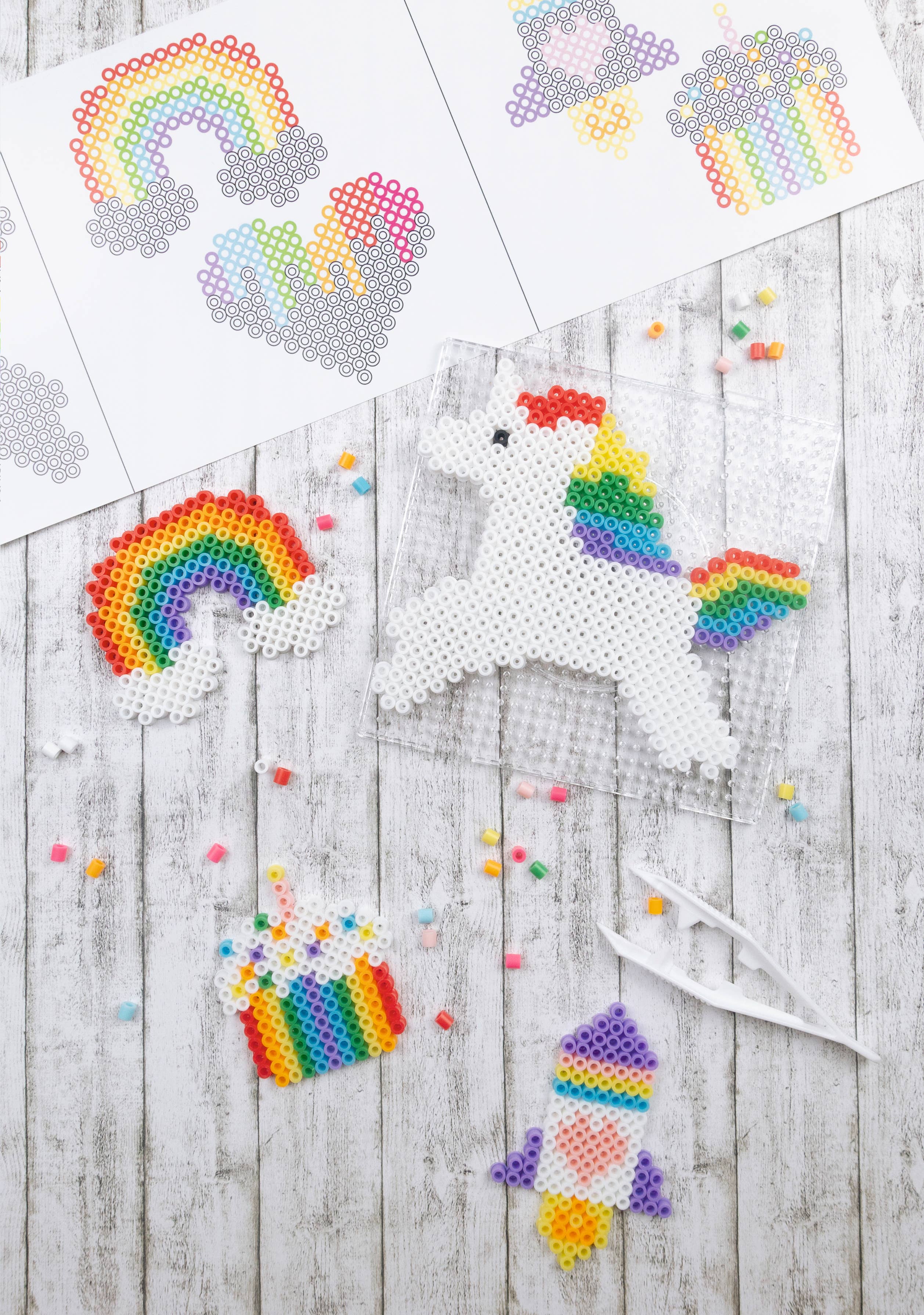 URSUS® / Buntpapierfabrik Ludwig Bähr GmbH & Co. KG - Wholesale DIY Craft Kit - Kids - Iron-on bead set "Rainbow"2