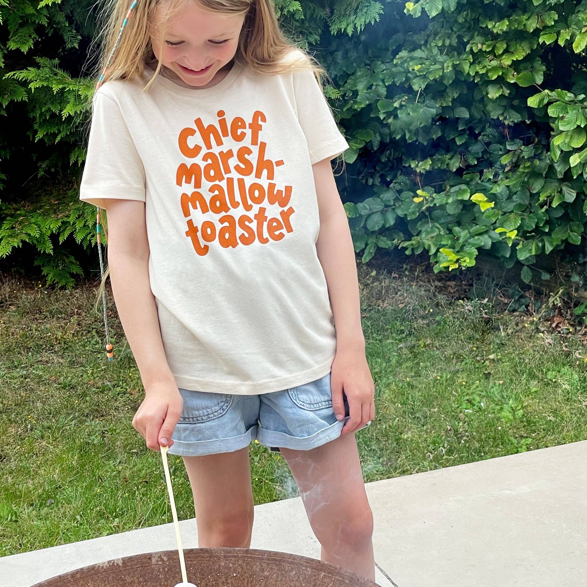 Alphabet Bags - Wholesale Screen Printed T-Shirt - Kids - Chief Marshmallow Toaster - Kid's Tee3