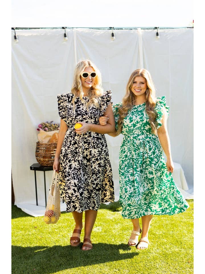 Beige and Black Abstract Dress for wholesale on Faire12