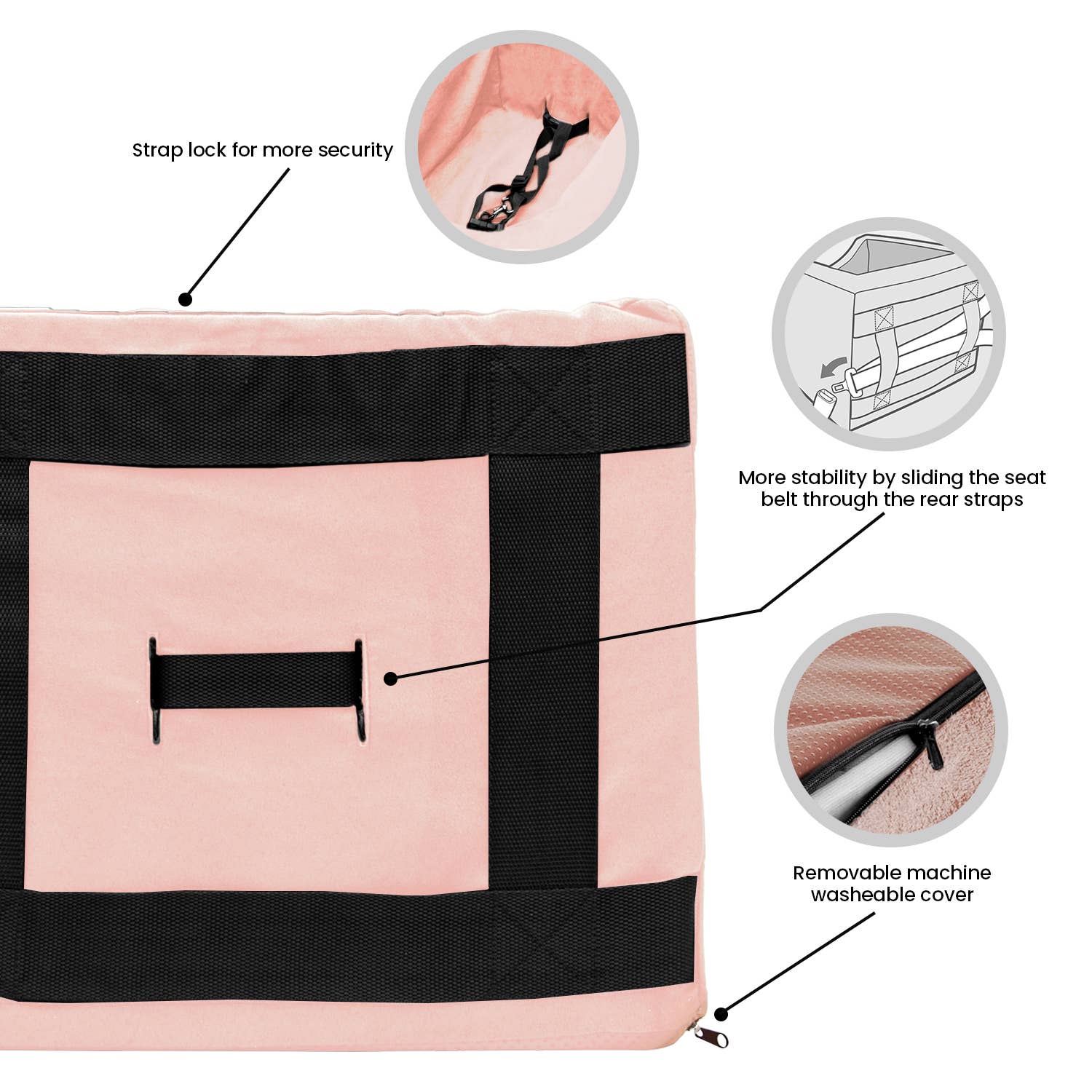 Precious Tails - Wholesale Pet Carrier - Cat/Dog - Precious Tails High Density Foam Pet Booster Seat3