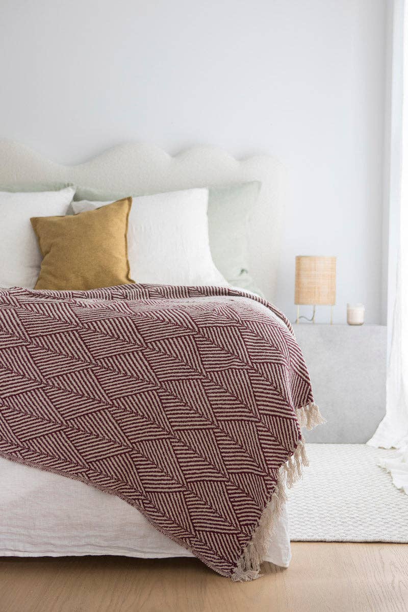 Kapda Casa – Engroshandel Sengetæppe – Manta Imperial | Rød | 130x150 cm0