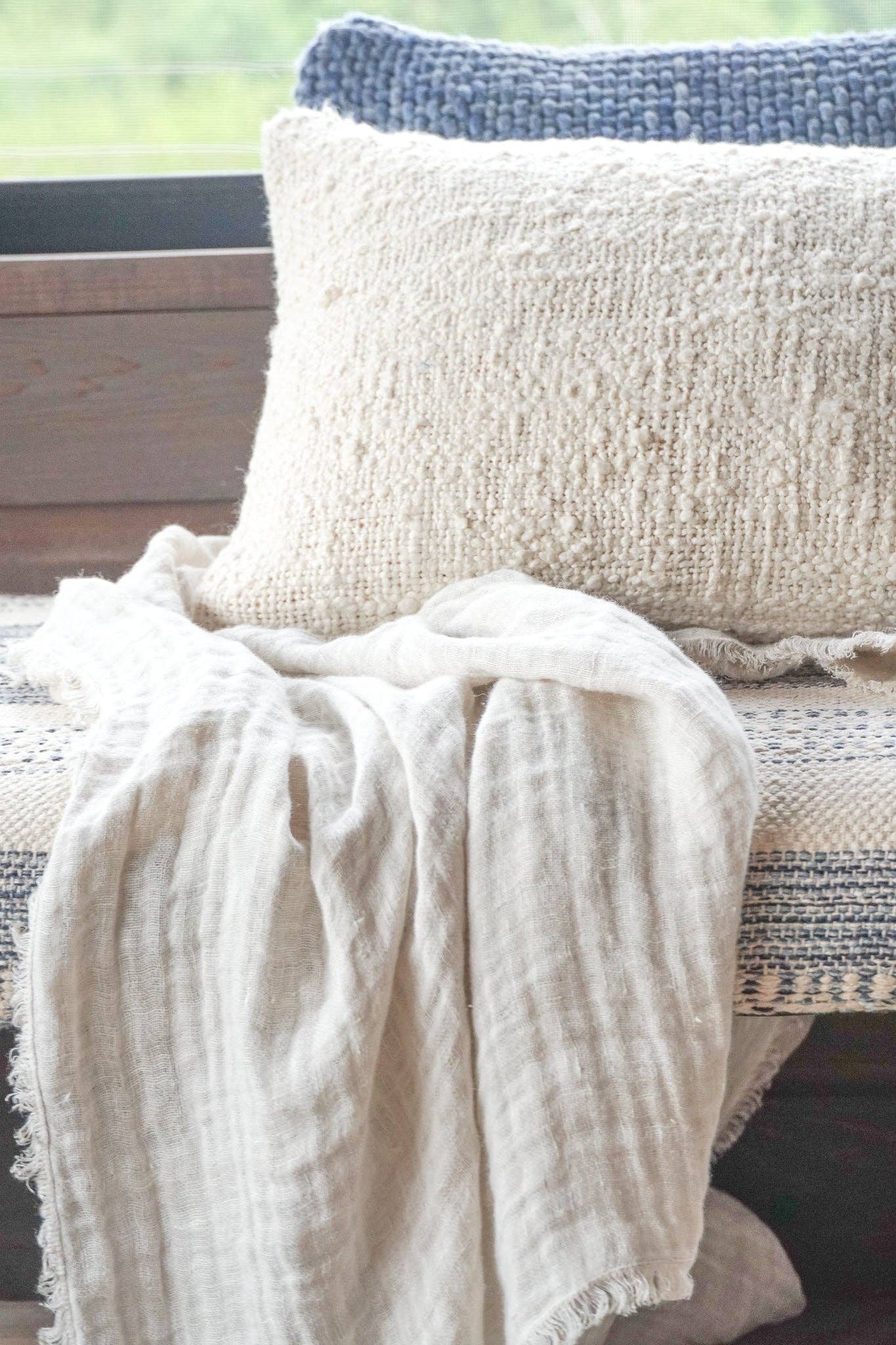 Anaya Home - Wholesale Throw/Decorative Pillow - Cozy Cotton Boucle Pillows2