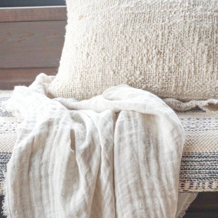 Anaya Home - Wholesale Throw/Decorative Pillow - Cozy Cotton Boucle Pillows2