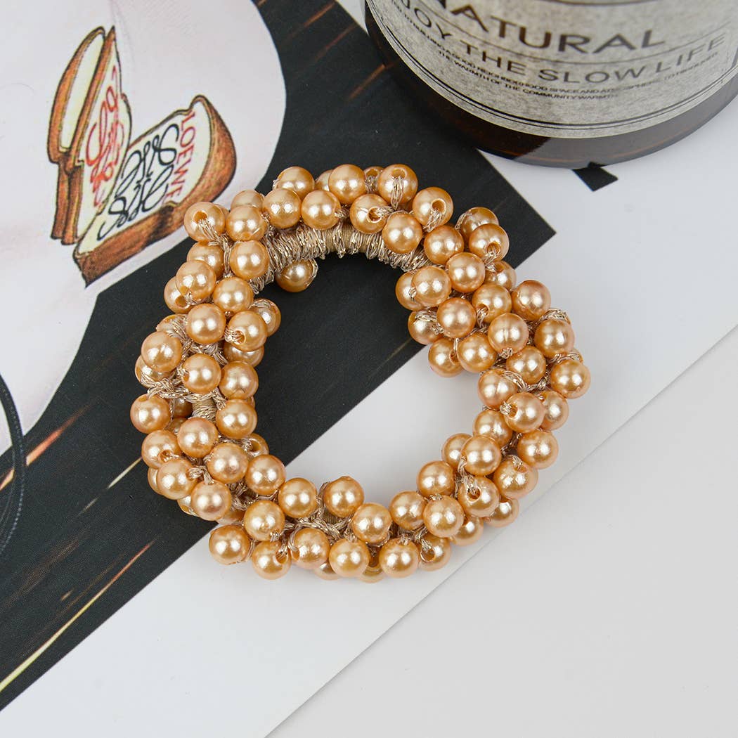 TheDivaSoap – wholesale Scrunchie - Dam – Hårsnoddar med pärlmotiv, imiterade pärlor6