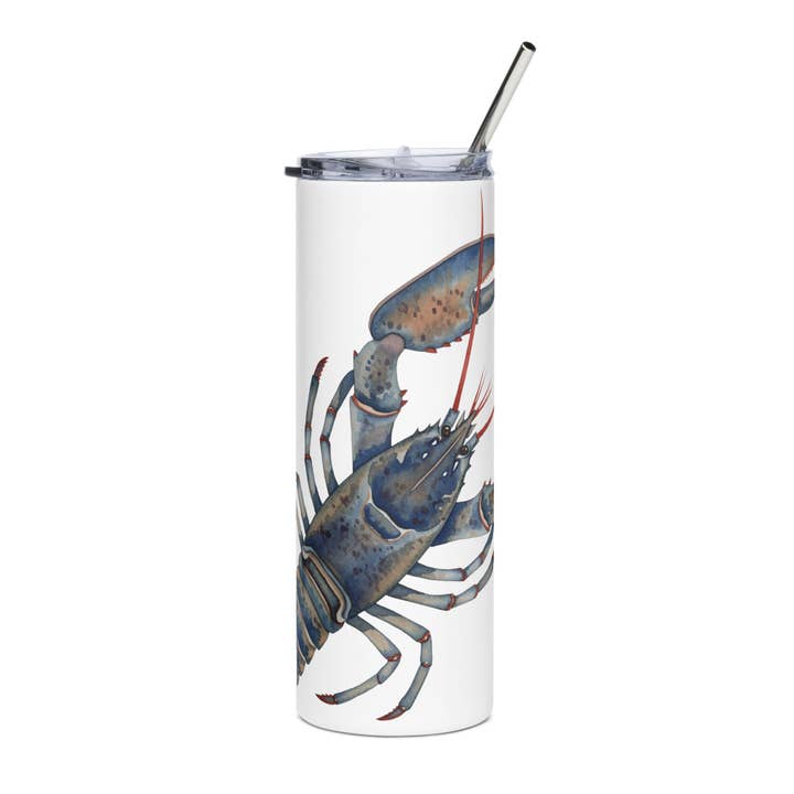 Gobelet de voyage isotherme Homard Aquarelle pour la vente par The Mainery
