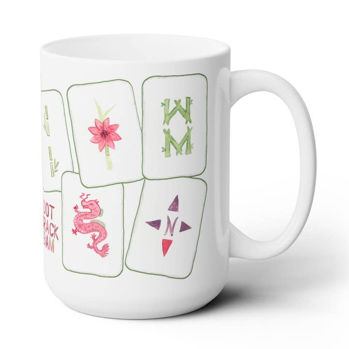 Mug en céramique "Let's Mahjong!" pour la vente par The Muddy Dog