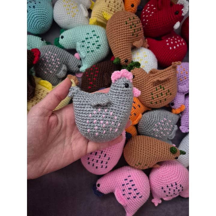 despinacrafting - Wholesale Stuffed/Plush Toy - Kids & Baby - Crochet Chicken Toy, Amigurumi Stuffed Animal