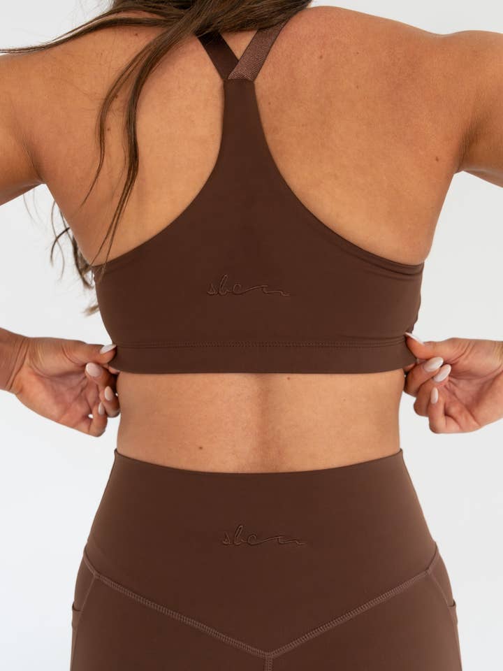 Savage Babe Collection - Vente Brassière de sport – femme - Soutien-gorge Omnia - Marron caroube2