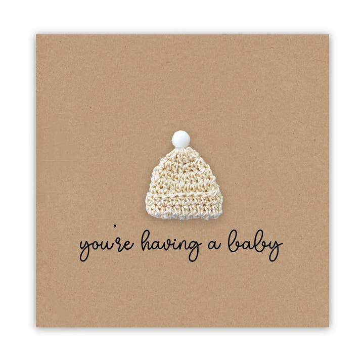 Fifi's Handcrafted – wholesale Babykort – Du är gravid graviditetskort, Grattis till din preg