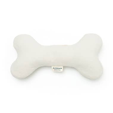 Soft Plush Dog Bone Toy for Gentle Chewers | Hemp and Cotton for wholesale by "Boba & Vespa" by The Kind Pet