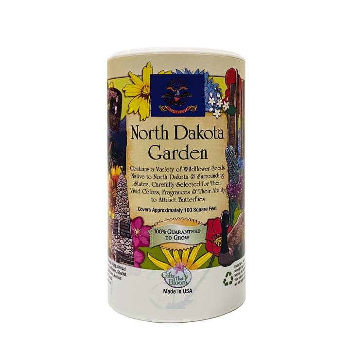 North Dakota Garden Shaker Can for wholesale by Gifts That Bloom