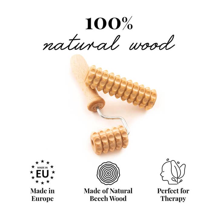 Tuuli GmbH - Wholesale Face/Beauty Roller - Wooden Body Massage Set Derma Roller for Face Neck Shoulders