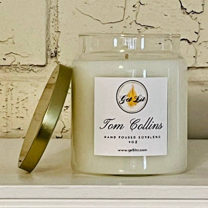 Tom Collins: ¡El más vendido! para venta al por mayor de Get Lit Candle Co., LLC