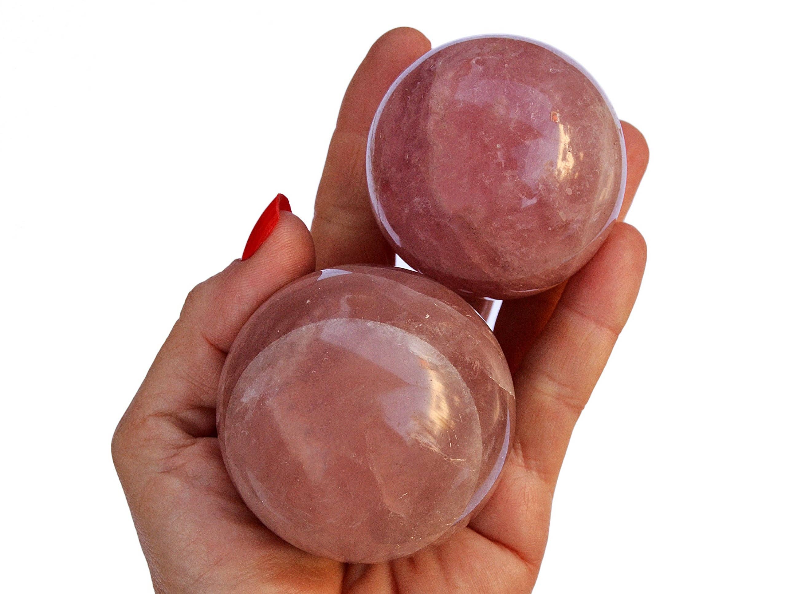 Kaia & Crystals - Wholesale Spiritual Stone/Crystal - Rose Quartz Sphere (50mm - 65mm)4