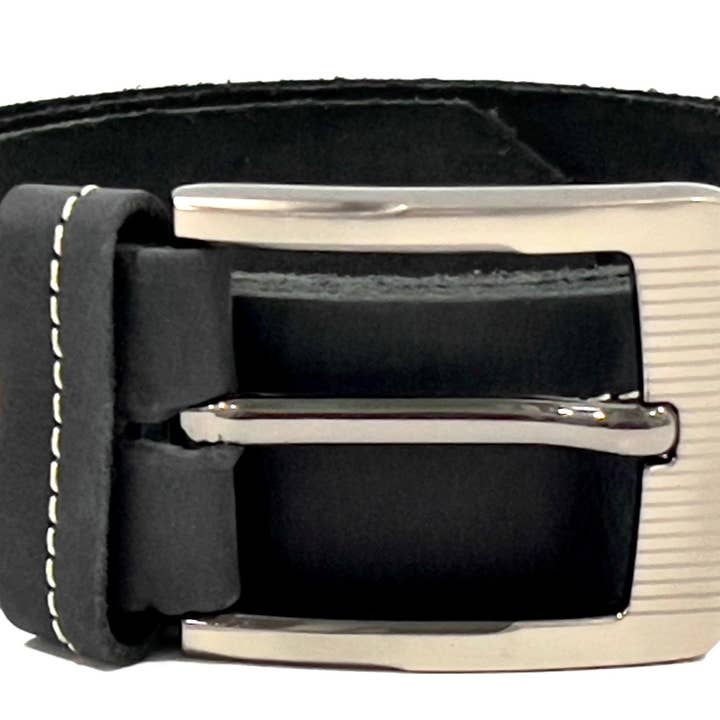 HAARLEM Herre KUZE 16360 læderbælte 2 skygge sort for engroshandel hos HAARLEM
