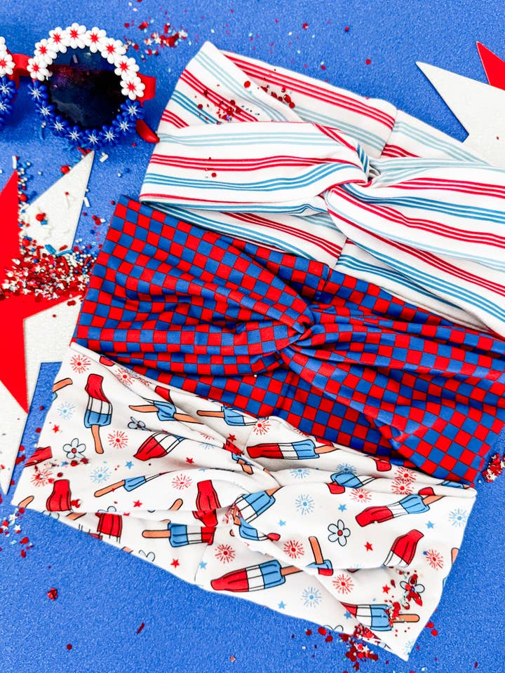 American Dreamin' Turband Headband • 3 Prints for wholesale by Ruby Red Threads