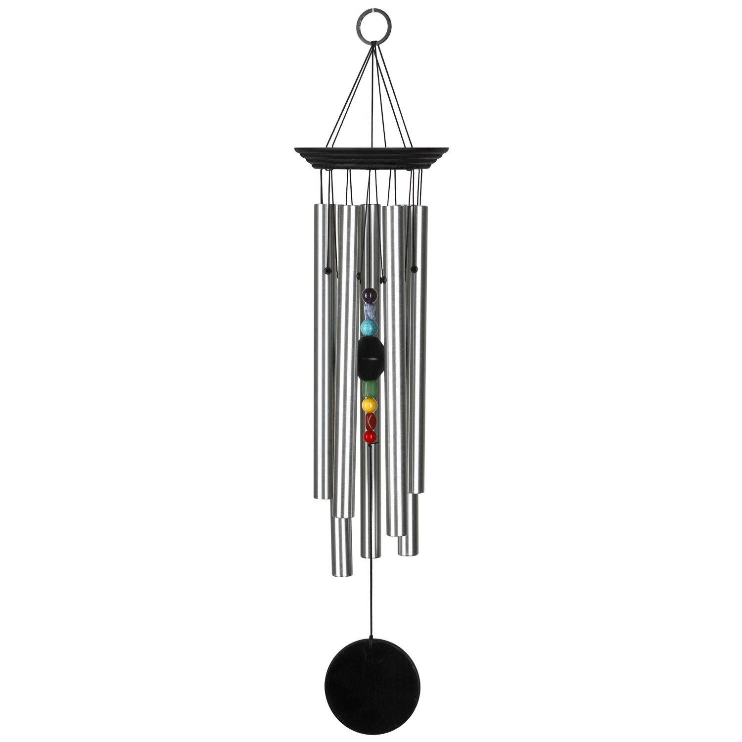 Woodstock Chimes - Wholesale Wind Chime - Woodstock Chakra Chime™ - Seven Stones, Large, Black2