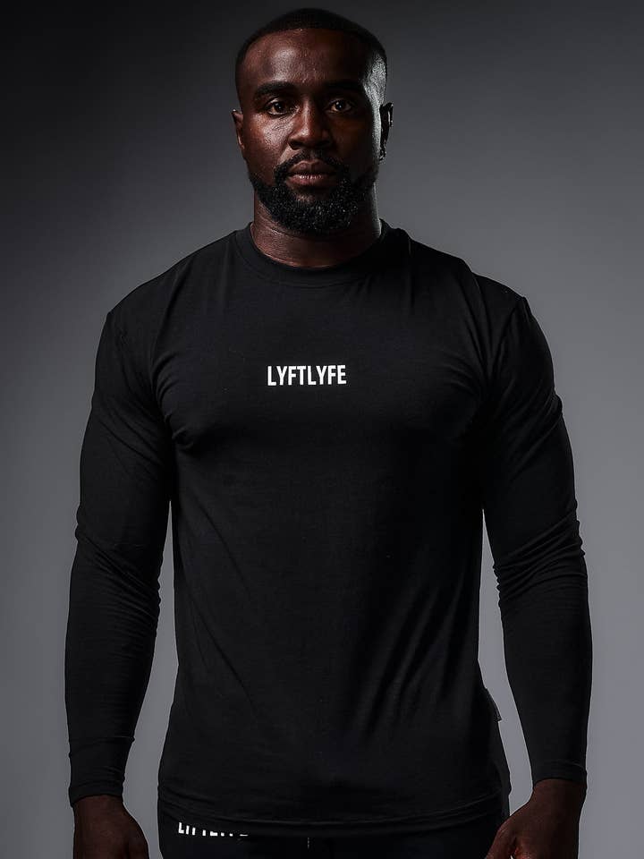 Essential Men's Long Sleeve for wholesale by Lyftlyfe Apparel